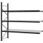 Weitspannregal Anbauregal FORTIS, 2.500×2.500×800 mm, verzinkt