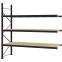 Weitspannregal Anbauregal FORTIS, 2.500×2.500×800 mm, Spanplatte