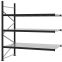 Weitspannregal Anbauregal FORTIS, 2.500×2.250×1.000 mm, verzinkt