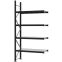 Weitspannregal Anbauregal FORTIS, 3.000×1.500×500 mm, verzinkt