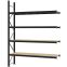 Weitspannregal Anbauregal FORTIS, 3.000×2.250×500 mm, Spanplatte