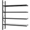 Weitspannregal Anbauregal FORTIS, 3.000×2.500×500 mm, verzinkt
