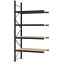 Weitspannregal Anbauregal FORTIS, 3.000×1.500×600 mm, Spanplatte