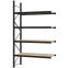 Weitspannregal Anbauregal FORTIS, 3.000×1.750×600 mm, Spanplatte