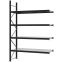Weitspannregal Anbauregal FORTIS, 3.000×2.000×600 mm, verzinkt