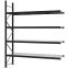 Weitspannregal Anbauregal FORTIS, 3.000×2.500×600 mm, verzinkt
