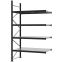 Weitspannregal Anbauregal FORTIS, 3.000×1.750×800 mm, verzinkt