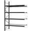 Weitspannregal Anbauregal FORTIS, 3.000×2.000×800 mm, verzinkt