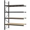 Weitspannregal Anbauregal FORTIS, 3.000×2.000×800 mm, Spanplatte