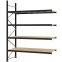 Weitspannregal Anbauregal FORTIS, 3.000×2.250×800 mm, Spanplatte