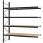 Weitspannregal Anbauregal FORTIS, 3.000×2.500×800 mm, Spanplatte