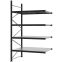 Weitspannregal Anbauregal FORTIS, 3.000×1.750×1.000 mm, verzinkt