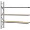Weitspannregal Anbauregal FORTIS, 2.500×2.500×500 mm, Spanplatte