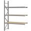 Weitspannregal Anbauregal FORTIS, 2.500×1.750×600 mm, Spanplatte