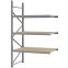 Weitspannregal Anbauregal FORTIS, 2.500×1.500×800 mm, Spanplatte