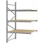 Weitspannregal Anbauregal FORTIS, 2.500×1.500×1.000 mm, Spanplatte