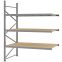 Weitspannregal Anbauregal FORTIS, 2.500×2.000×1.000 mm, Spanplatte