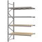 Weitspannregal Anbauregal FORTIS, 3.000×1.750×800 mm, Spanplatte
