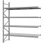 Weitspannregal Anbauregal FORTIS, 3.000×2.500×800 mm, verzinkt