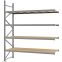 Weitspannregal Anbauregal FORTIS, 3.000×2.500×800 mm, Spanplatte