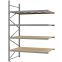 Weitspannregal Anbauregal FORTIS, 3.000×2.000×1.000 mm, Spanplatte
