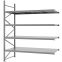 Weitspannregal Anbauregal FORTIS, 3.000×2.500×1.000 mm, verzinkt