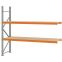 Weitspannregal Anbauregal FORTIS, 2.000×2.250×600 mm, Spanplatte