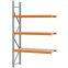Weitspannregal Anbauregal FORTIS, 2.500×1.500×500 mm, Spanplatte