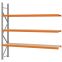 Weitspannregal Anbauregal FORTIS, 2.500×2.500×500 mm, Spanplatte