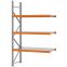 Weitspannregal Anbauregal FORTIS, 2.500×1.500×600 mm, verzinkt