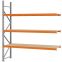 Weitspannregal Anbauregal FORTIS, 2.500×2.250×600 mm, Spanplatte