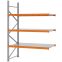 Weitspannregal Anbauregal FORTIS, 2.500×1.750×800 mm, verzinkt