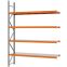 Weitspannregal Anbauregal FORTIS, 3.000×2.250×500 mm, verzinkt