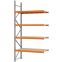 Weitspannregal Anbauregal FORTIS, 3.000×1.500×600 mm, Spanplatte