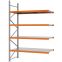 Weitspannregal Anbauregal FORTIS, 3.000×2.000×800 mm, verzinkt