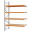 Weitspannregal Anbauregal FORTIS, 3.000×2.000×800 mm, Spanplatte