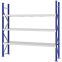 Weitspannregal Grundregal FORTIS, 2.500×2.500×500 mm, verzinkt