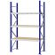Weitspannregal Grundregal FORTIS, 2.500×1.500×600 mm, Spanplatte
