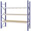 Weitspannregal Grundregal FORTIS, 2.500×2.500×800 mm, Spanplatte