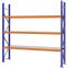 Weitspannregal Grundregal FORTIS, 2.500×2.500×500 mm, verzinkt