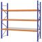 Weitspannregal Grundregal FORTIS, 2.500×2.500×800 mm, verzinkt