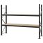 Weitspannregal Grundregal FORTIS, 2.000×2.500×600 mm, Spanplatte