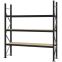 Weitspannregal Grundregal FORTIS, 2.500×2.250×500 mm, Spanplatte