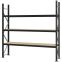 Weitspannregal Grundregal FORTIS, 2.500×2.500×500 mm, Spanplatte
