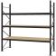Weitspannregal Grundregal FORTIS, 2.500×2.500×800 mm, Spanplatte