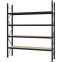 Weitspannregal Grundregal FORTIS, 3.000×2.500×500 mm, Spanplatte