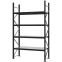 Weitspannregal Grundregal FORTIS, 3.000×1.750×600 mm, verzinkt