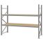 Weitspannregal Grundregal FORTIS, 2.000×2.500×800 mm, Spanplatte