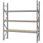 Weitspannregal Grundregal FORTIS, 2.500×2.250×500 mm, Spanplatte