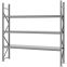 Weitspannregal Grundregal FORTIS, 2.500×2.500×500 mm, verzinkt
